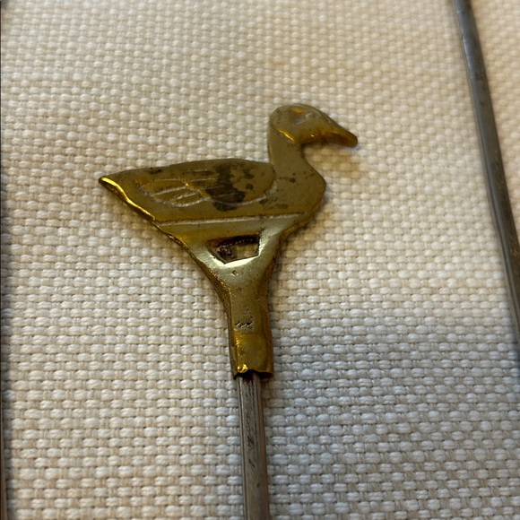 WILLIAMS SONOMA Vintage Brass Animal Skewers, Set 6 - Picture 8 of 8